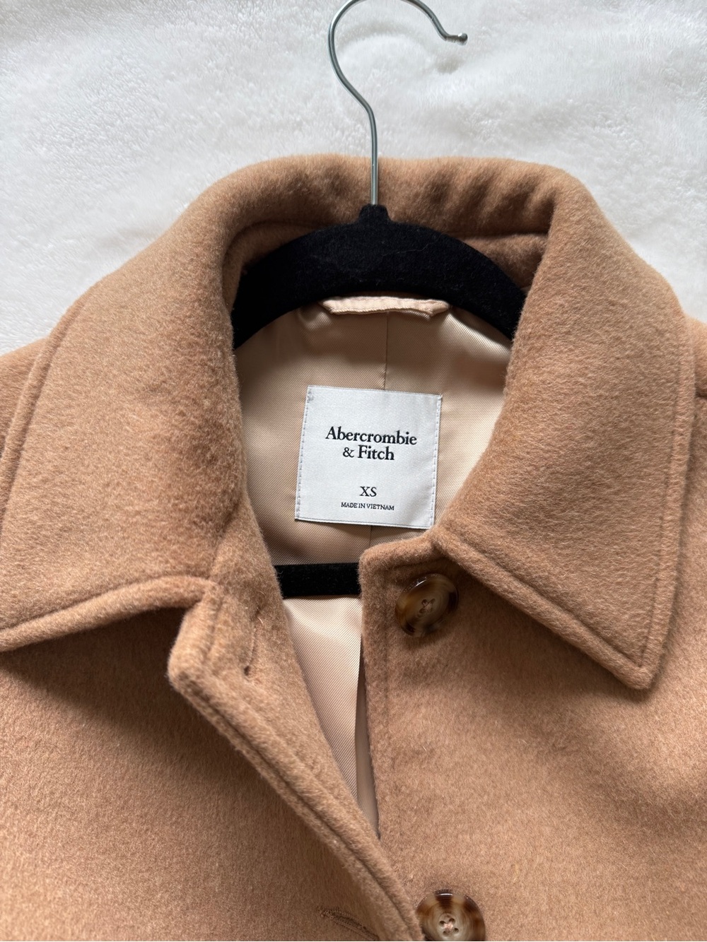 Abercrombie Short Wool-Blend Coat - Picture 3 of 5